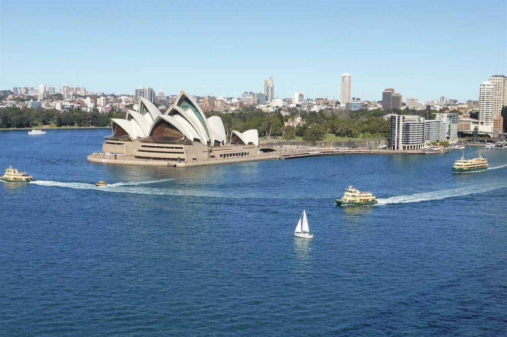 Sydney opera house and ferries