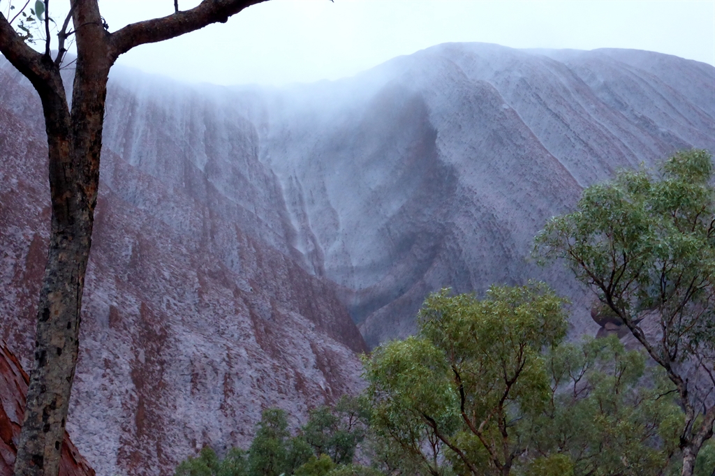 Uluru rainy day