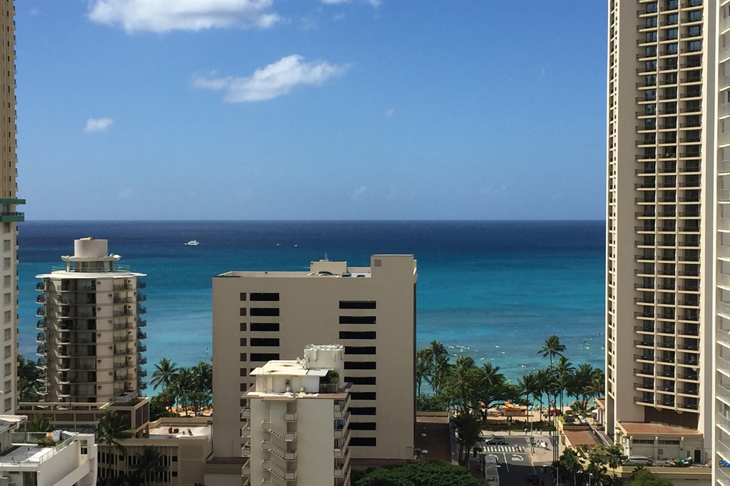 View over Waikiki Beach