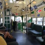 Inside the restored heritage streetcar