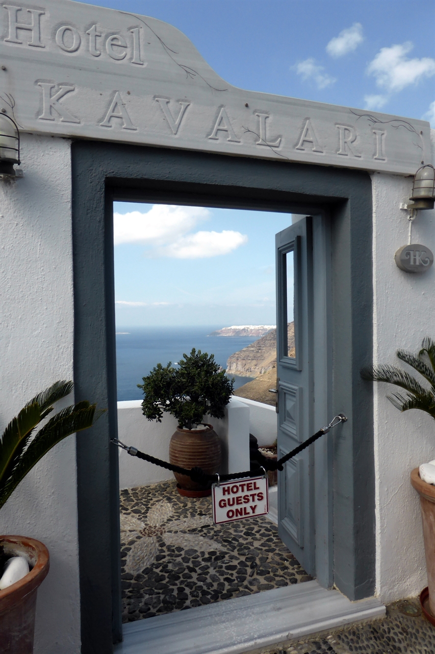 Santorini Hotel Entrance
