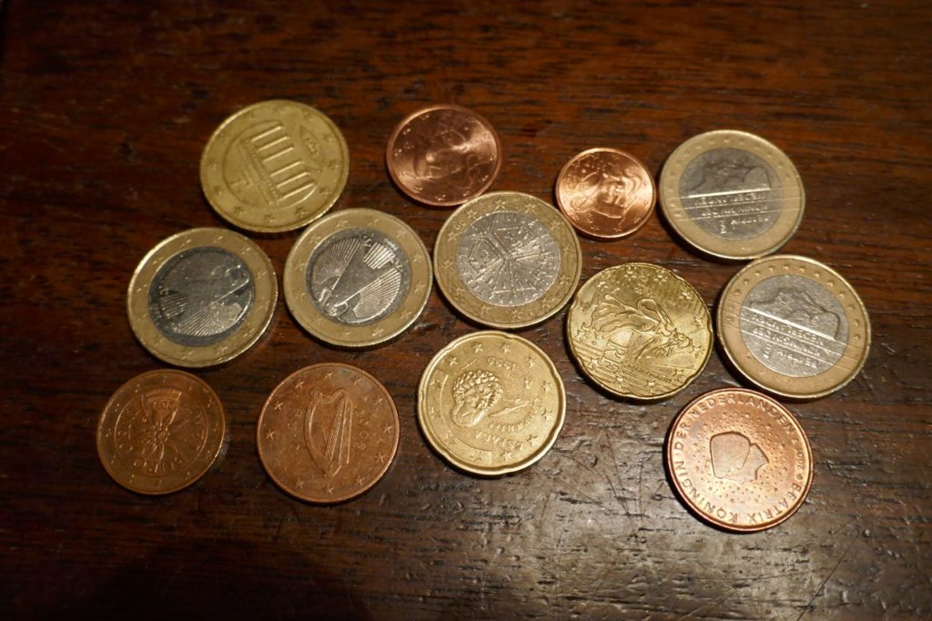 Euro coin from different countries