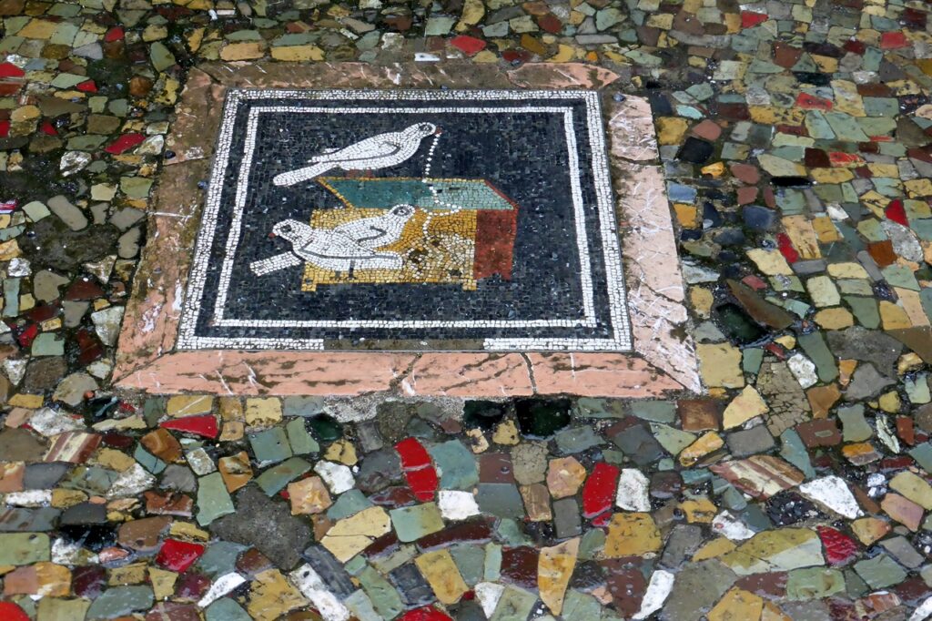 Mosaic floor at Pompei