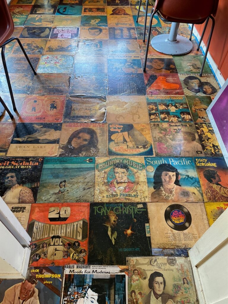 Floor of record covers